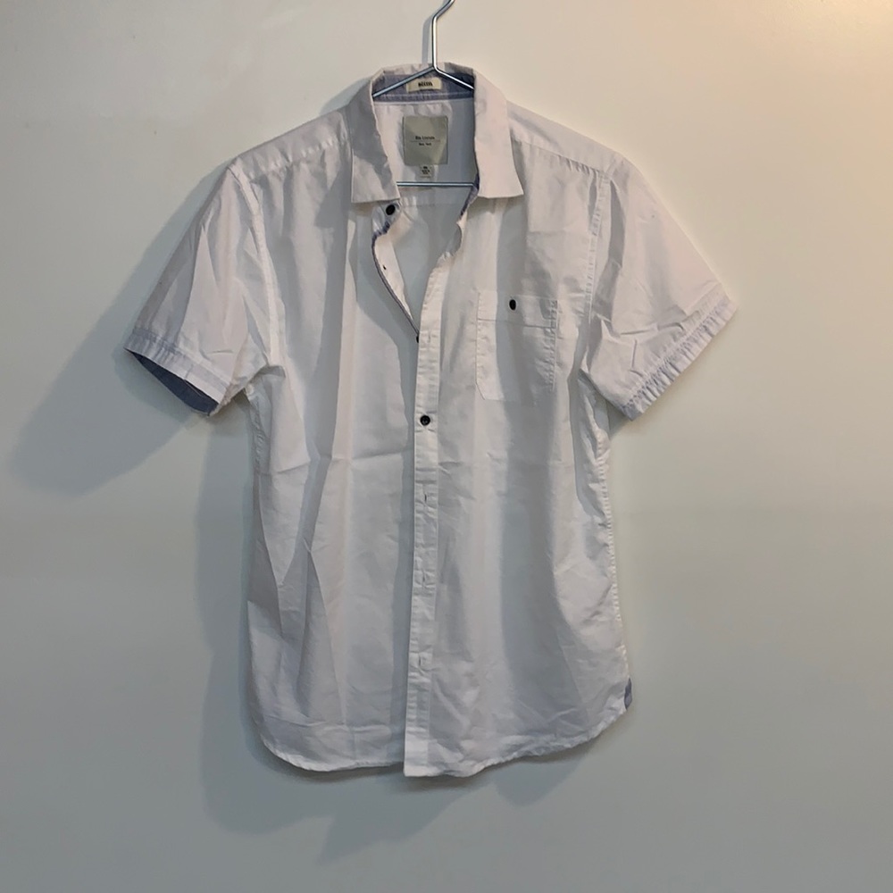Six Lincoln slim fit size M white button down